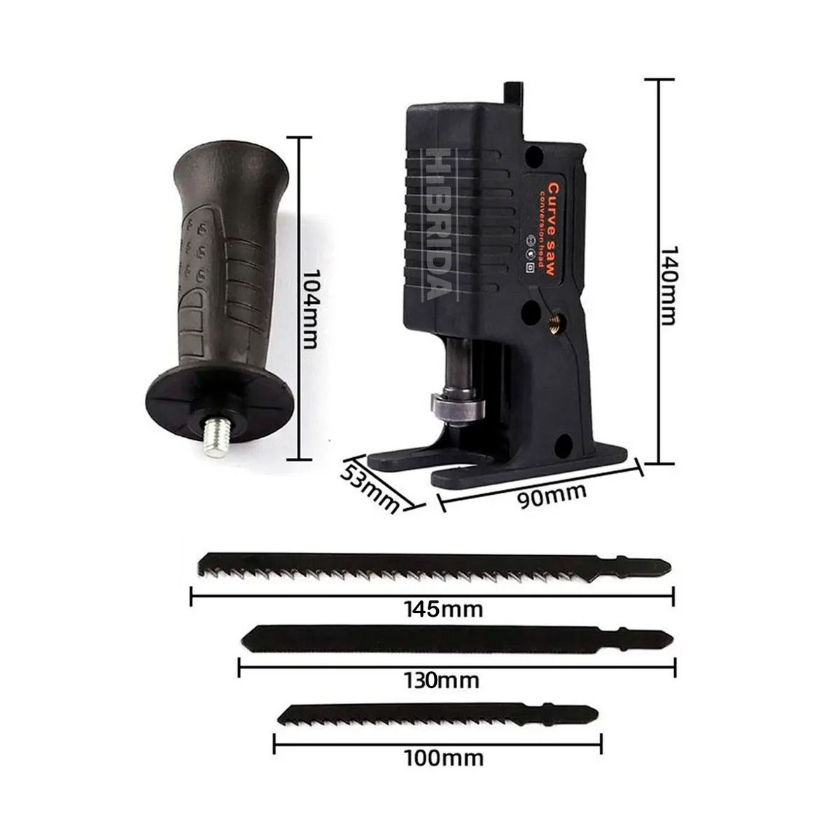 GENERICO - ADAPTADOR CALADORA PARA TALADRO INALÁMBRICO CON EXTENSOR DE PUNTAS