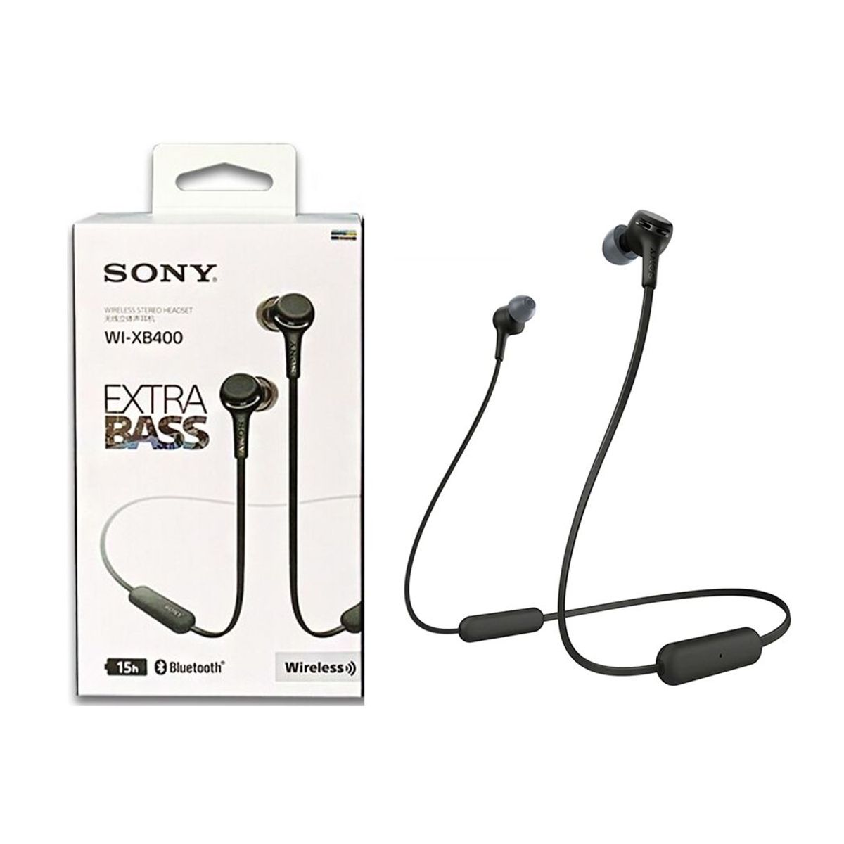 SONY - Sony WI-XB400 Audífono Deportivo Bluetooth Premium - Negro