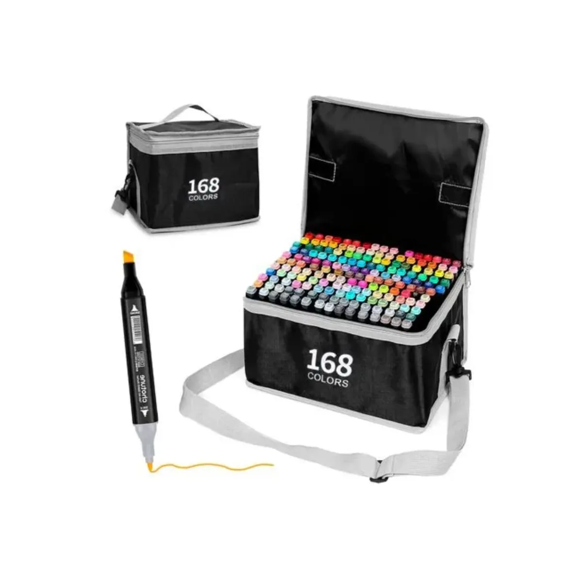 GENERICO - Set De Plumones  Kawai 168 Colores Doble Punta