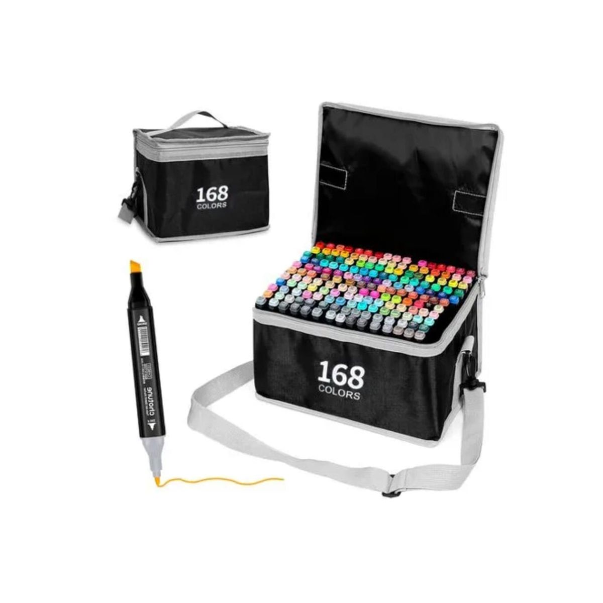 GENERICO - Set De Plumones  Kawai 168 Colores Doble Punta