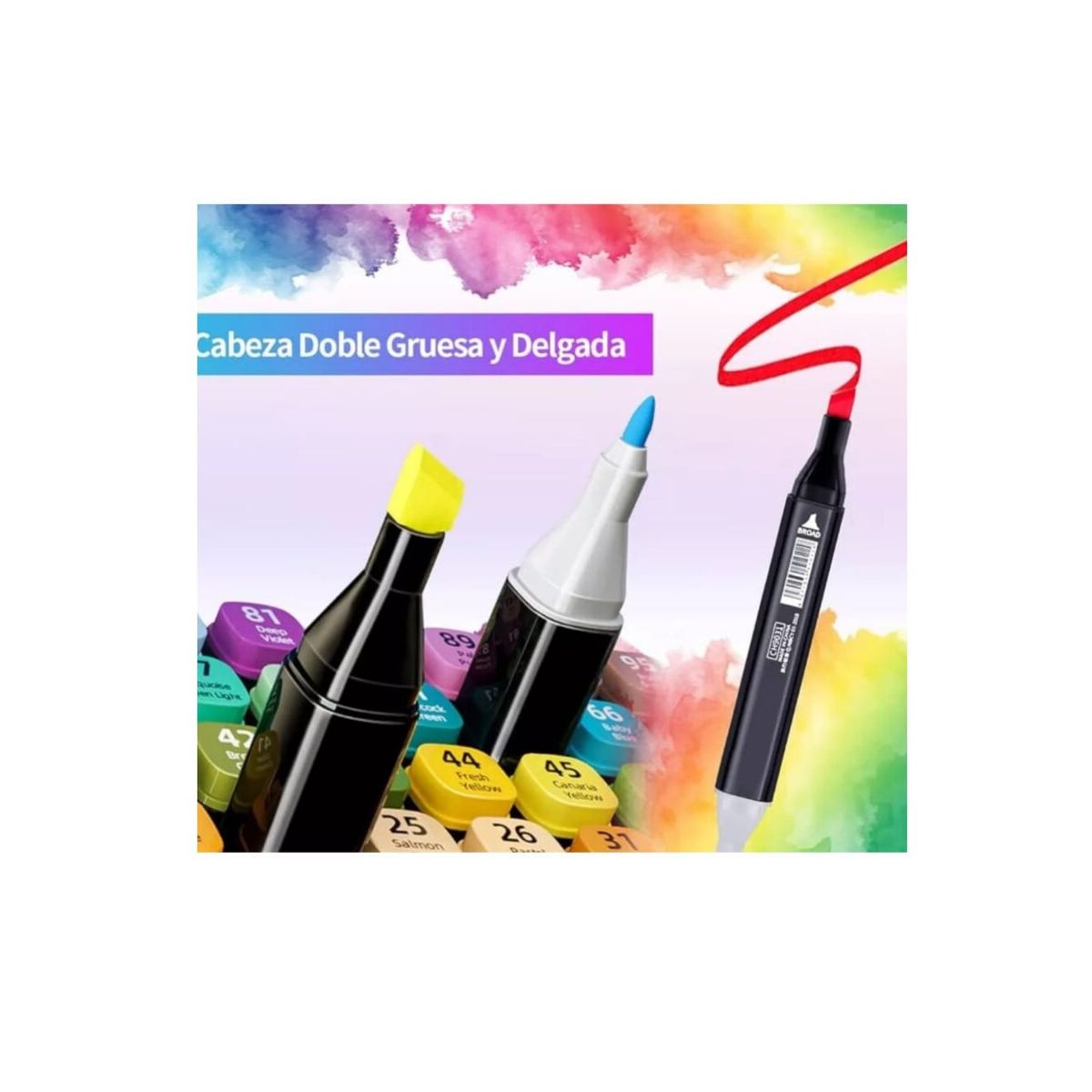 GENERICO - Set De Plumones  Kawai 168 Colores Doble Punta
