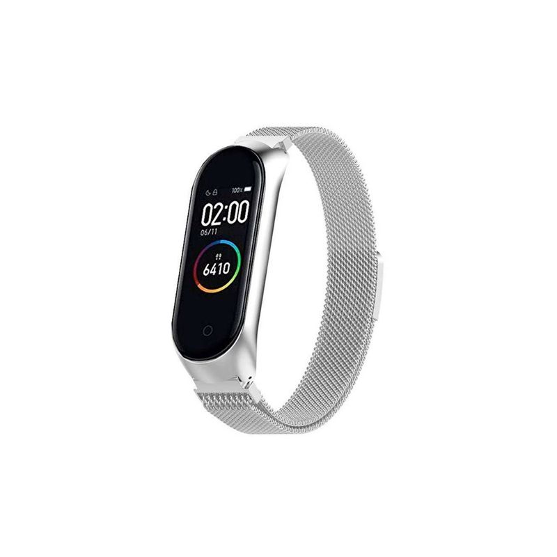 Correa de Metal para Xiaomi mi Band 3/mi Band Plata GENERICO