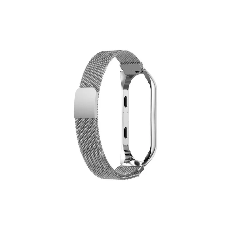 GENERICO - Correa de Metal para Xiaomi mi Band 5 - Plata