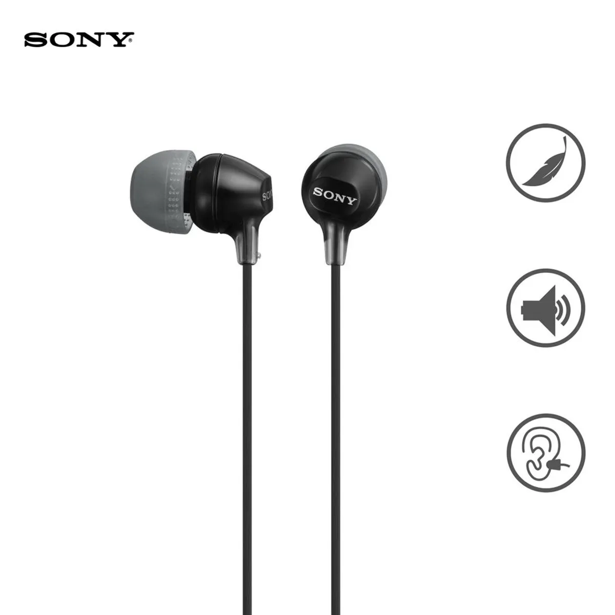 SONY - Audífonos Sony MDR EX15AP - Negro