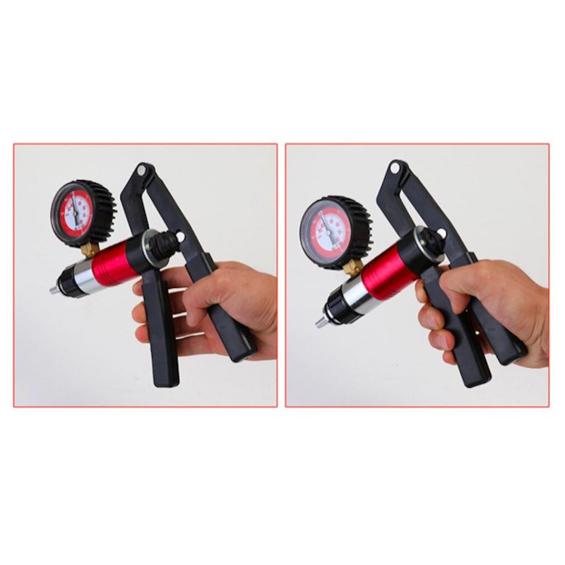 GENERICO - KIT PURGA DE FRENOS 2EN1 JGO DE PRUEBA AL VACIO MANUAL WORKTOOLS