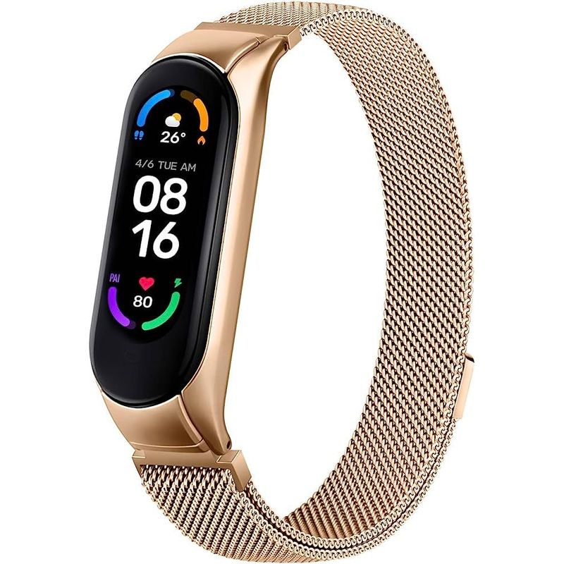 GENERICO - Correa de Metal para Xiaomi mi Band 5 - beige