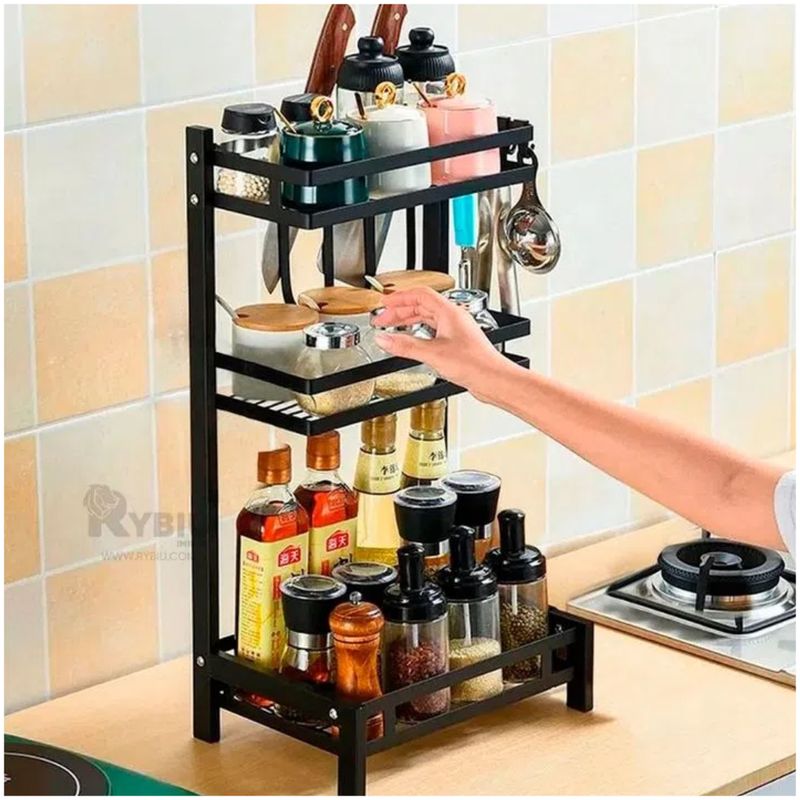 INSPIRA - Organizador de cocina condimentero 3 niveles estante