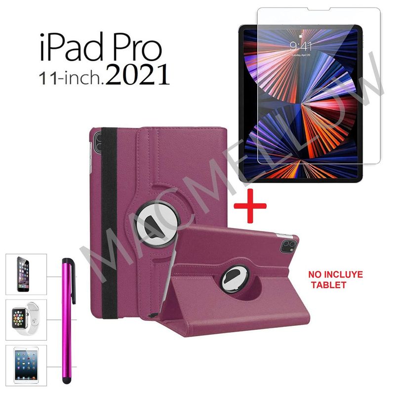GENERICO - Case + Mica + Lapiz para iPad Pro 11 3era Gen 2021 A2377 A2459 A2301