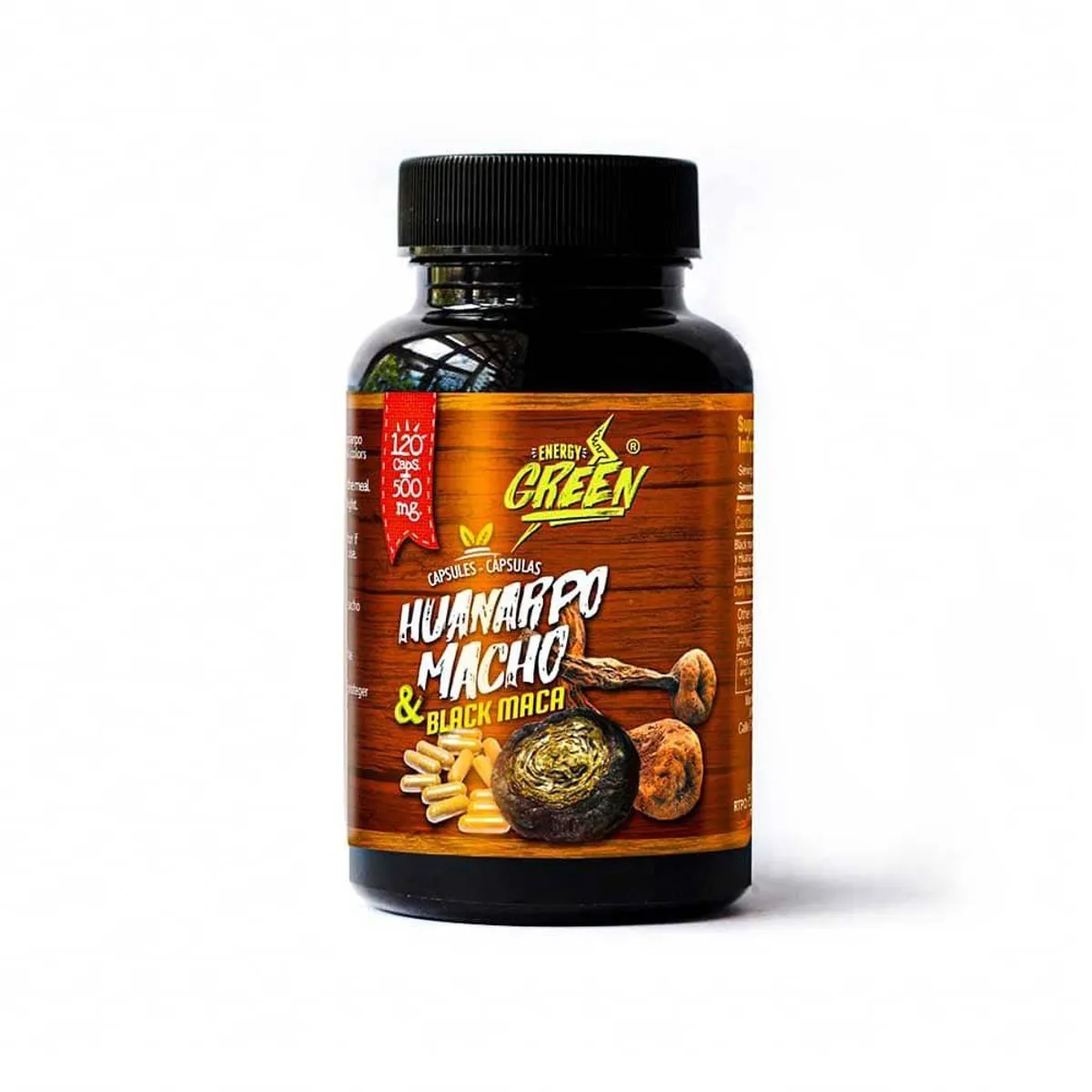 AMAZON ANDES - Huanarpo Macho y Maca Negra en cápsulas 120u x 500mg - Energy Green