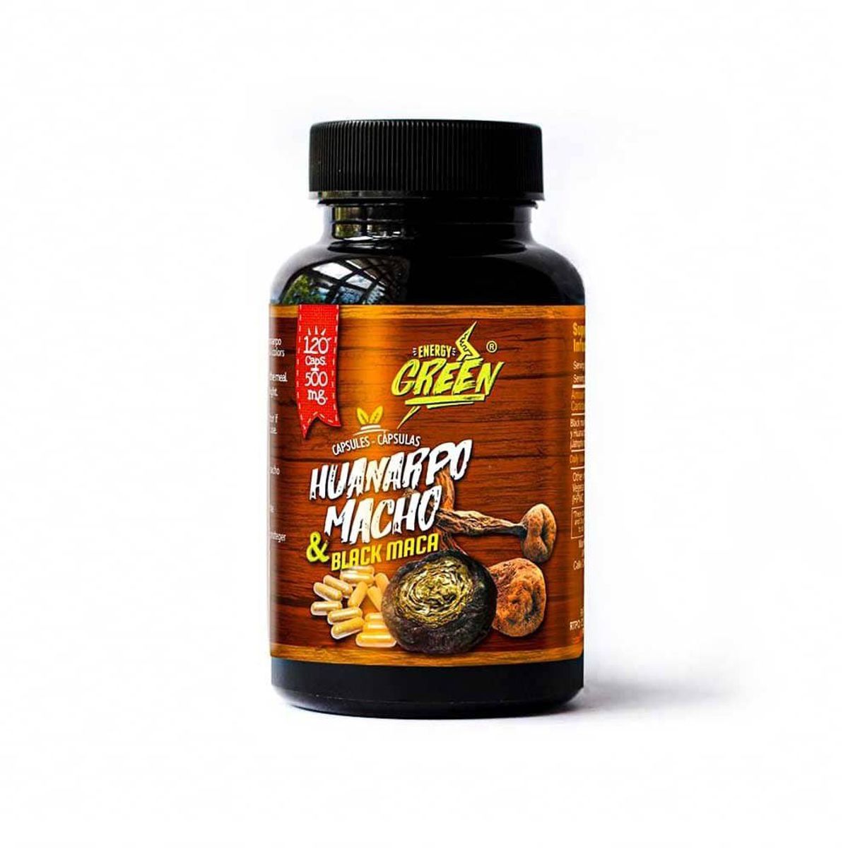 AMAZON ANDES - Huanarpo Macho y Maca Negra en cápsulas 120u x 500mg - Energy Green