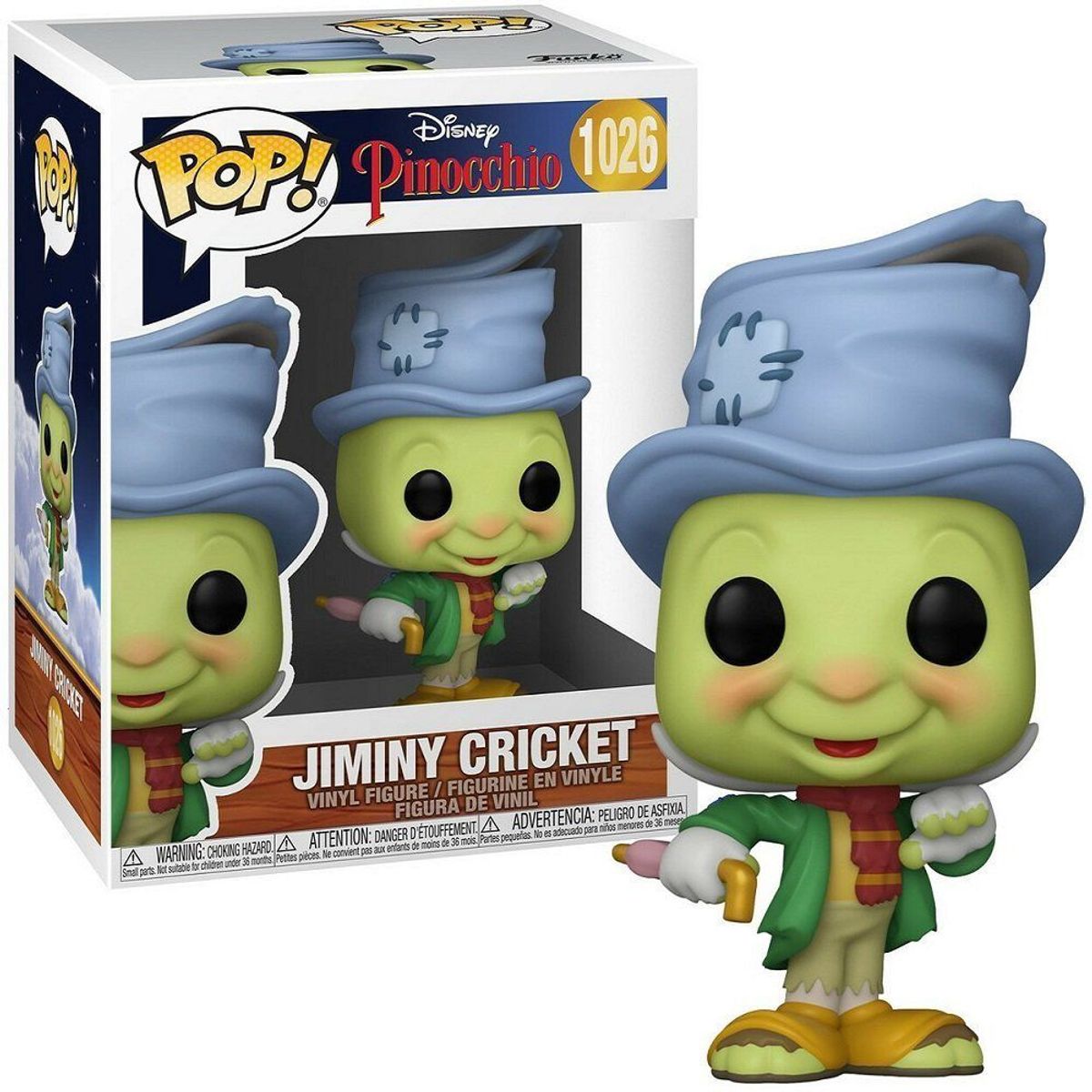 FUNKO - Funko Pop Jiminy Cricket - Pinocchio Disney Pinocho Grillo