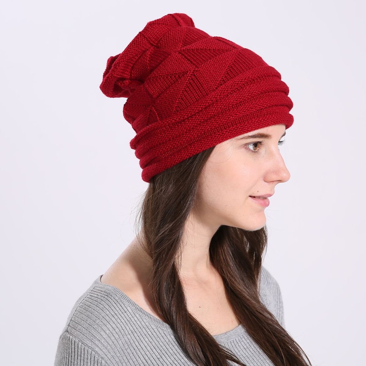 KAST PE - Beanie Unisex Gorro tejido Chullo modelo Dana