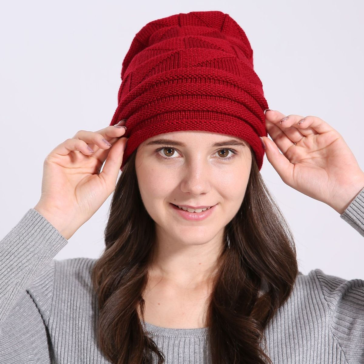 KAST PE - Beanie Unisex Gorro tejido Chullo modelo Dana