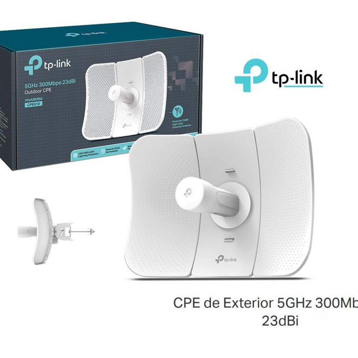 TP LINK - Antena TP-Link CPE610 23dbi 300mbps 5Ghz Outdoor
