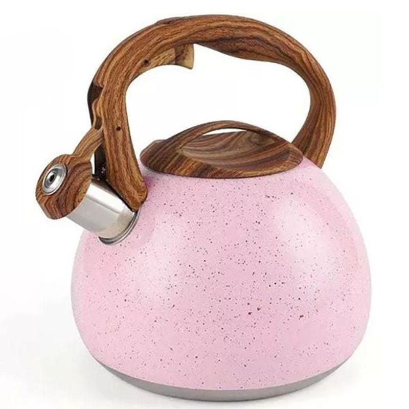 OEM - Tetera Silbadora en Roca Volcánica  5 Litros Rosado