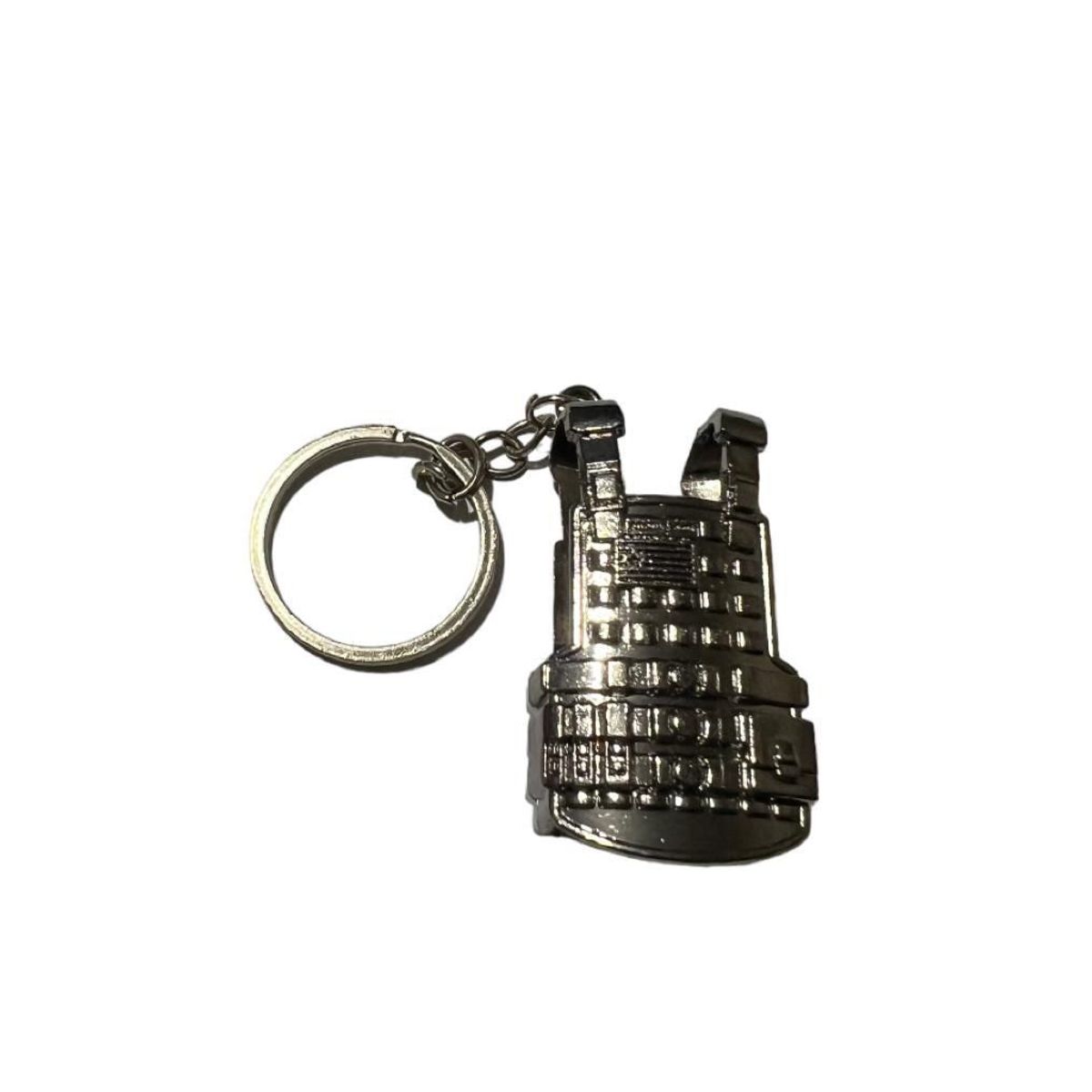 GENERICO - LLAVERO DE METAL QUEMADO  CHALECO_.