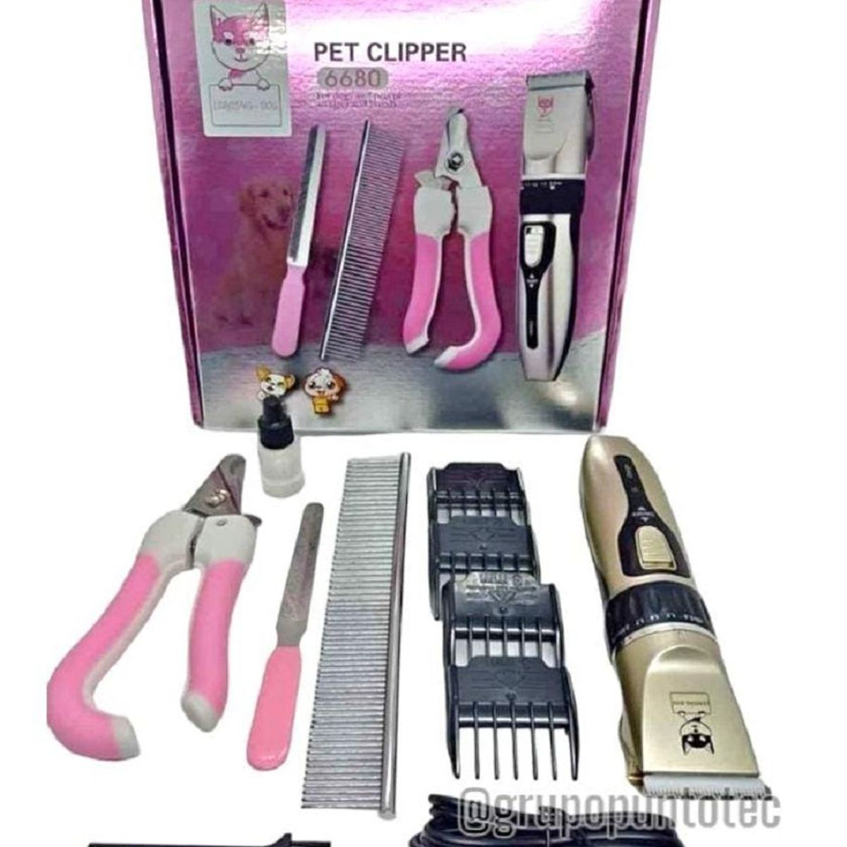 GENERICO - Maquina para cortar cabello de mascota PET CLIPPER 6680