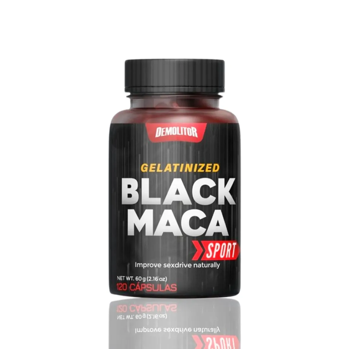 DEMOLITOR - Maca Negra Demolitor Black Maca Gelatinized Sport 120 Caps