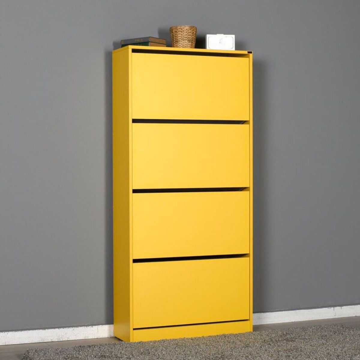 VENTITAS HOME - Zapatera Moderna Nicky 4 Compartimientos Ventitas Home Color Mango