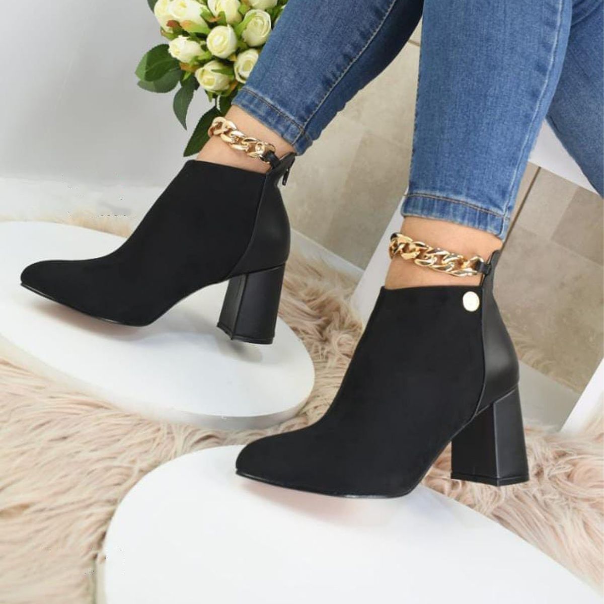 GENERICO - Botas Mujer 019L-40685 Adila Jaziri Negro