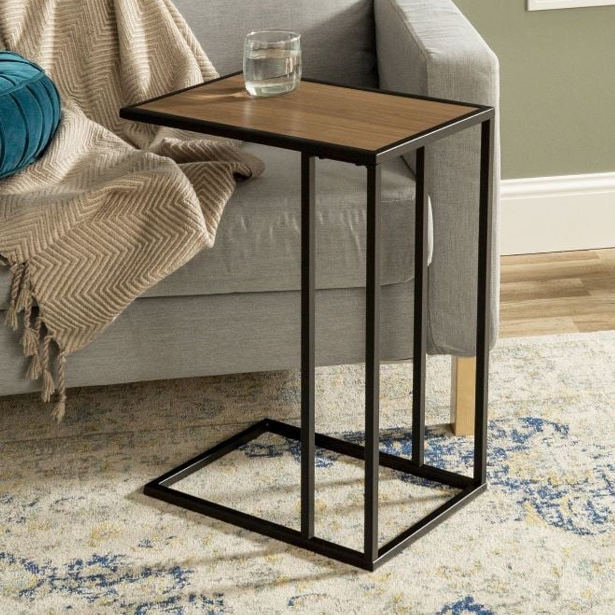 VENTITAS HOME - Mesa Auxiliar Tipo C Lynette Ventitas Home Espresso