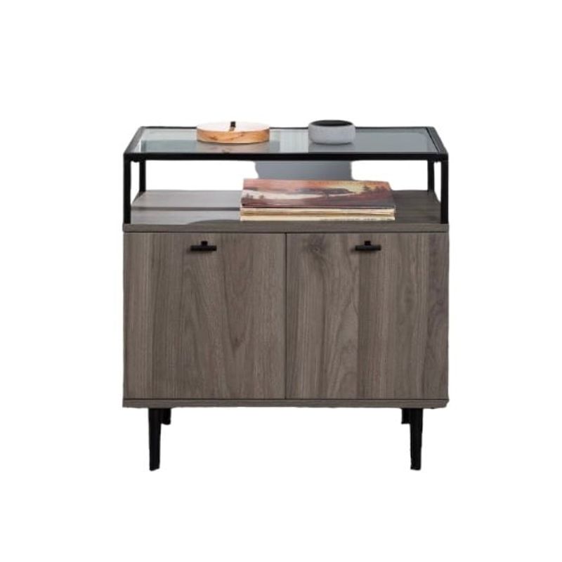 VENTITAS HOME - Mesa Auxiliar Rolland Vidrio Ventitas Home  Dorado