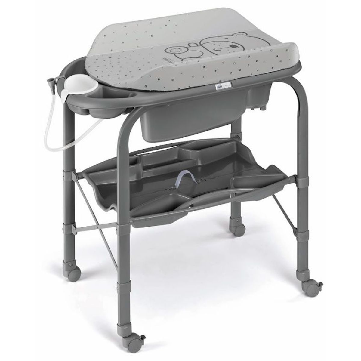 CAM IL MONDO DEL BAMBINO - CAM BAÑERA CAMBIADOR PLEGABLE CAMBIO GRIS