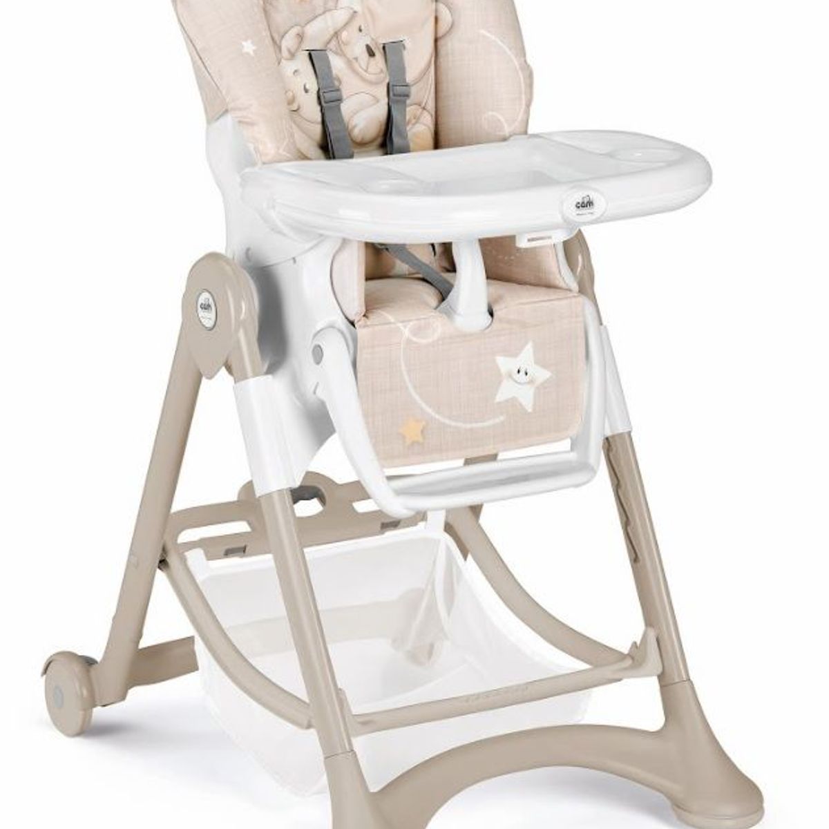 CAM IL MONDO DEL BAMBINO - CAM SILLA DE COMER CAMPIONE BEIGE OSO BLANCO