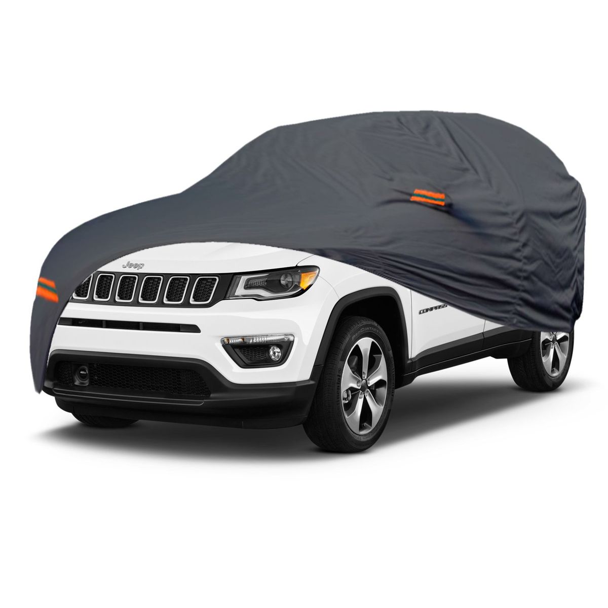 TECGO - PROTECTOR CUBIERTA FUNDA COBERTOR TIPO JEEP COMPAS GRIS