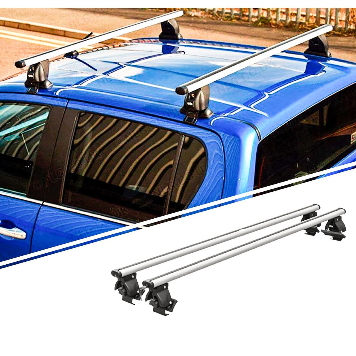 GENERICO - BARRA DE TECHO AJUSTABLE 52 ALUMINIO WINBO