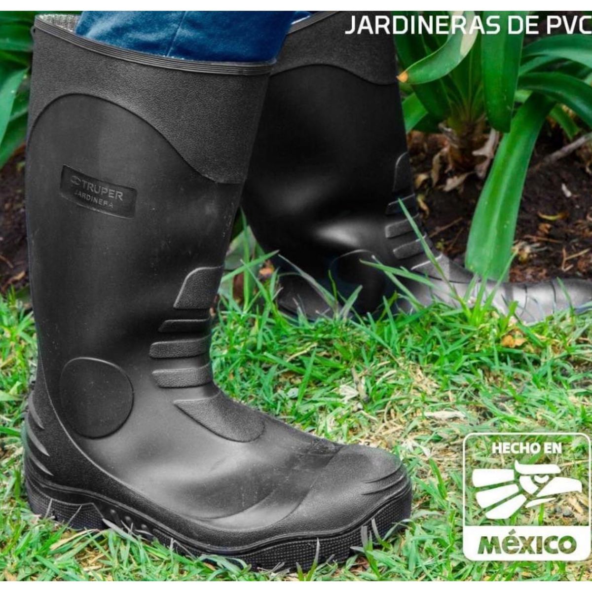 TRUPER - Botas PVC  talla 41 suela antiderrapante