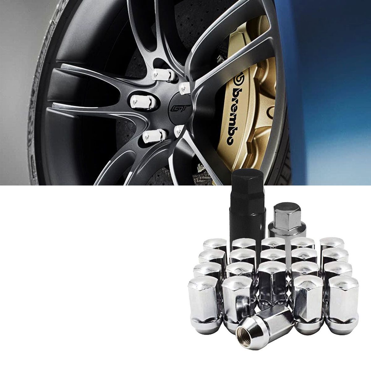 GENERICO - SEGURO DE RUEDA TUNING ACERO RAYS 1.25