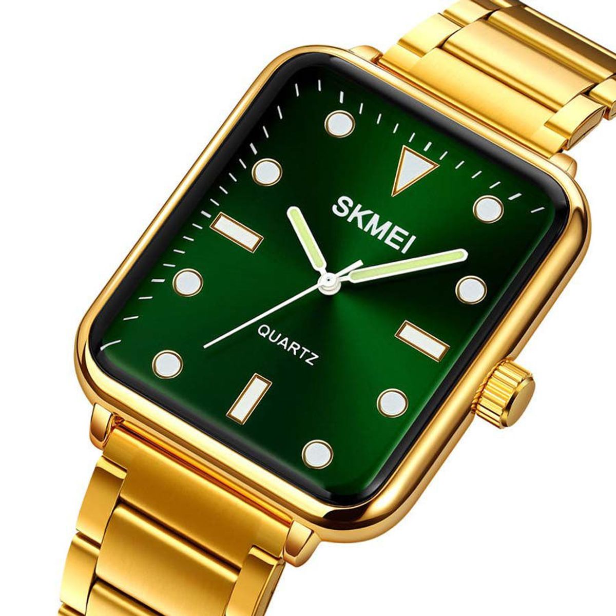 SKMEI - Reloj SKMEI Elegance 1955 Analogico Acero Unisex - Dorado Verde