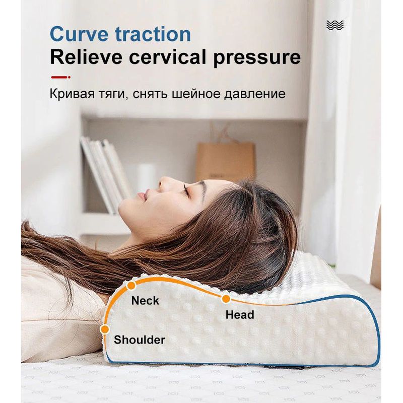 GENERICO - Almohada Viscoelastica Memory Pillow - Blanco.