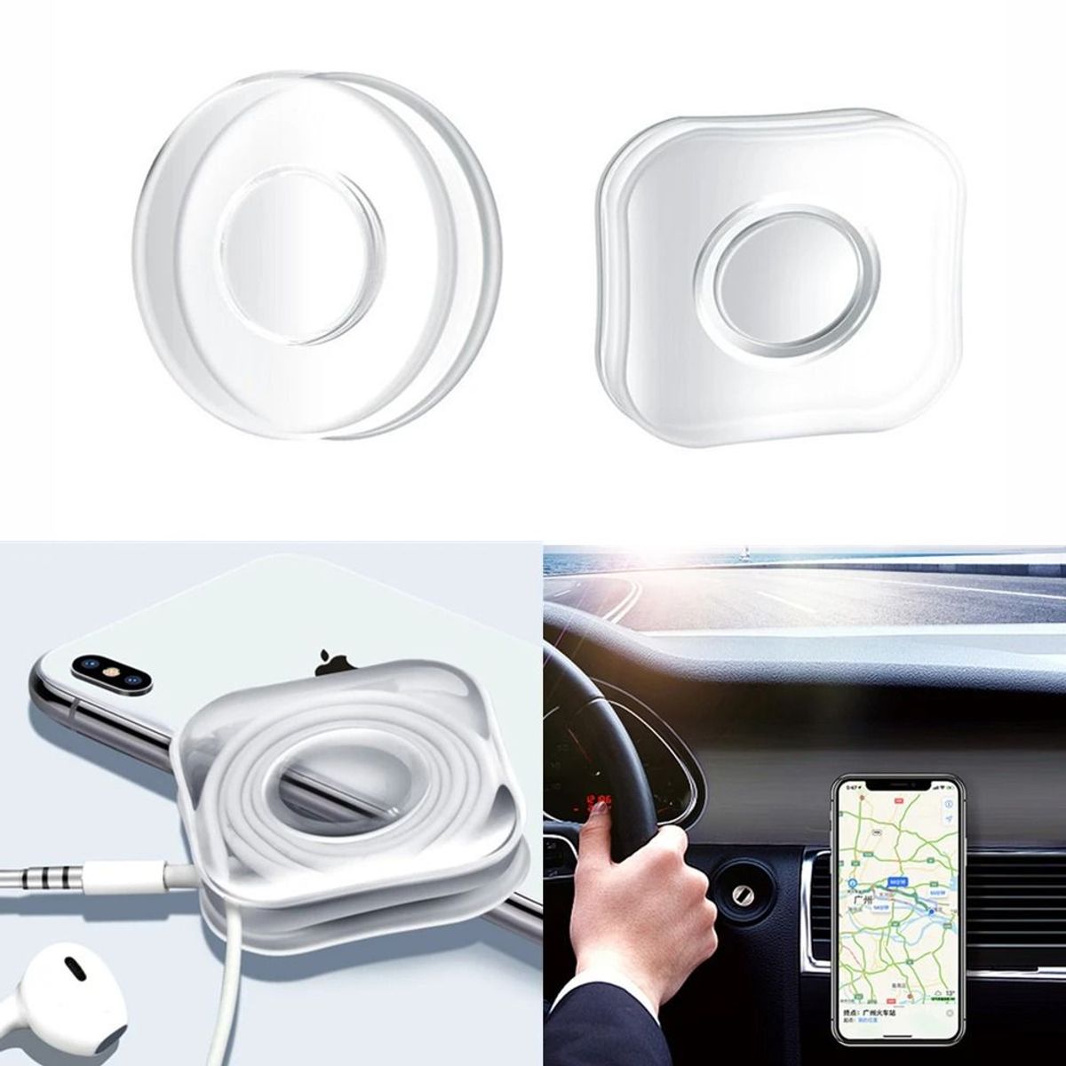 OEM - Pack Nano Gel Pad Adhesivo Doble Soporte Antideslizante