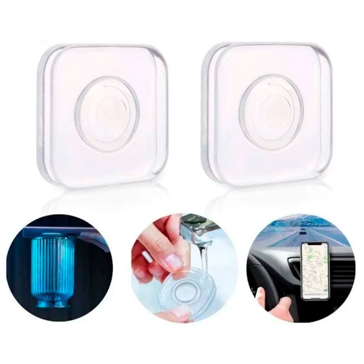 OEM - Pack Nano Gel Pad Adhesivo Doble Soporte Antideslizante