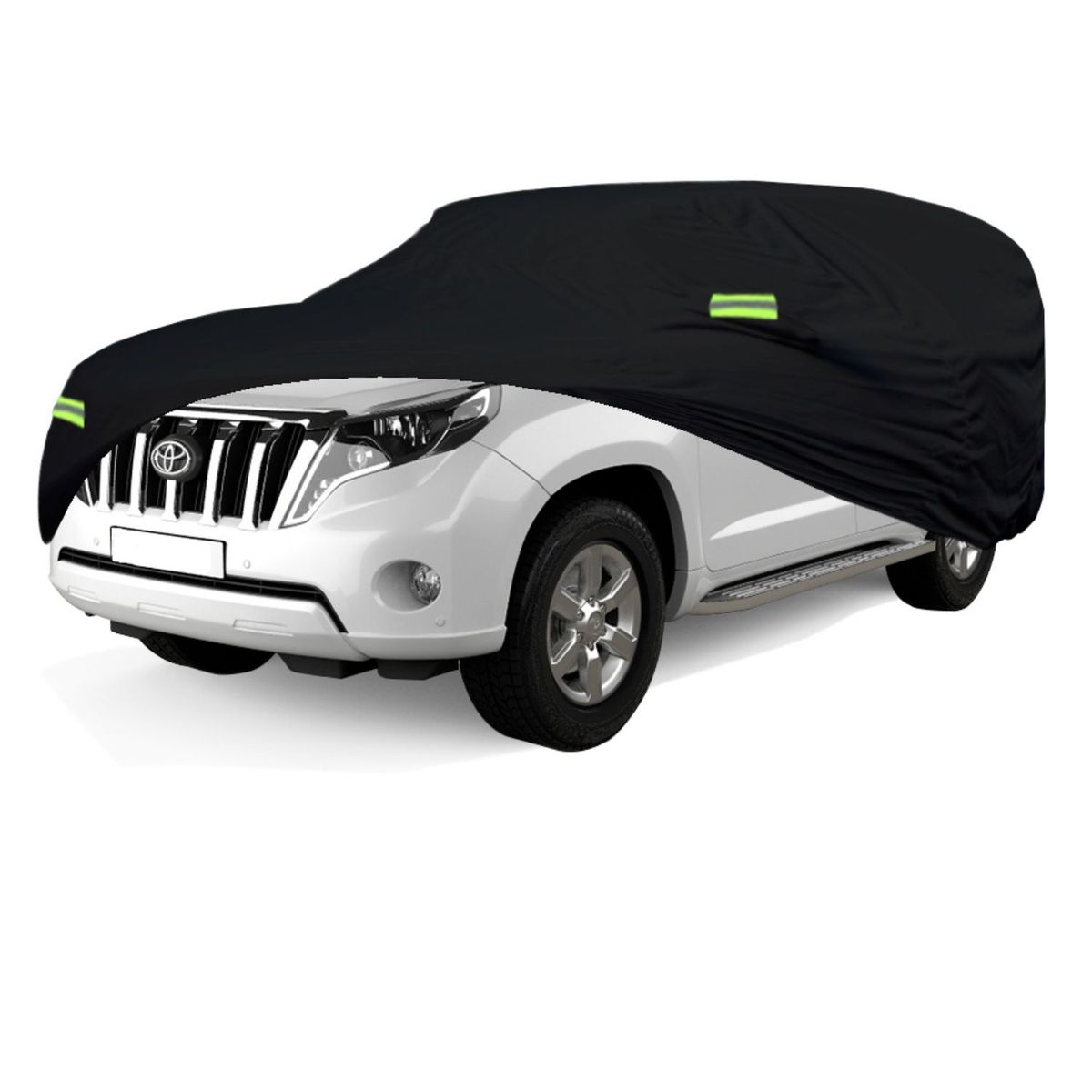 TECGO - PROTECTOR CUBIERTA FUNDA COBERTOR TIPO TOYOTA PRADO NEGRO