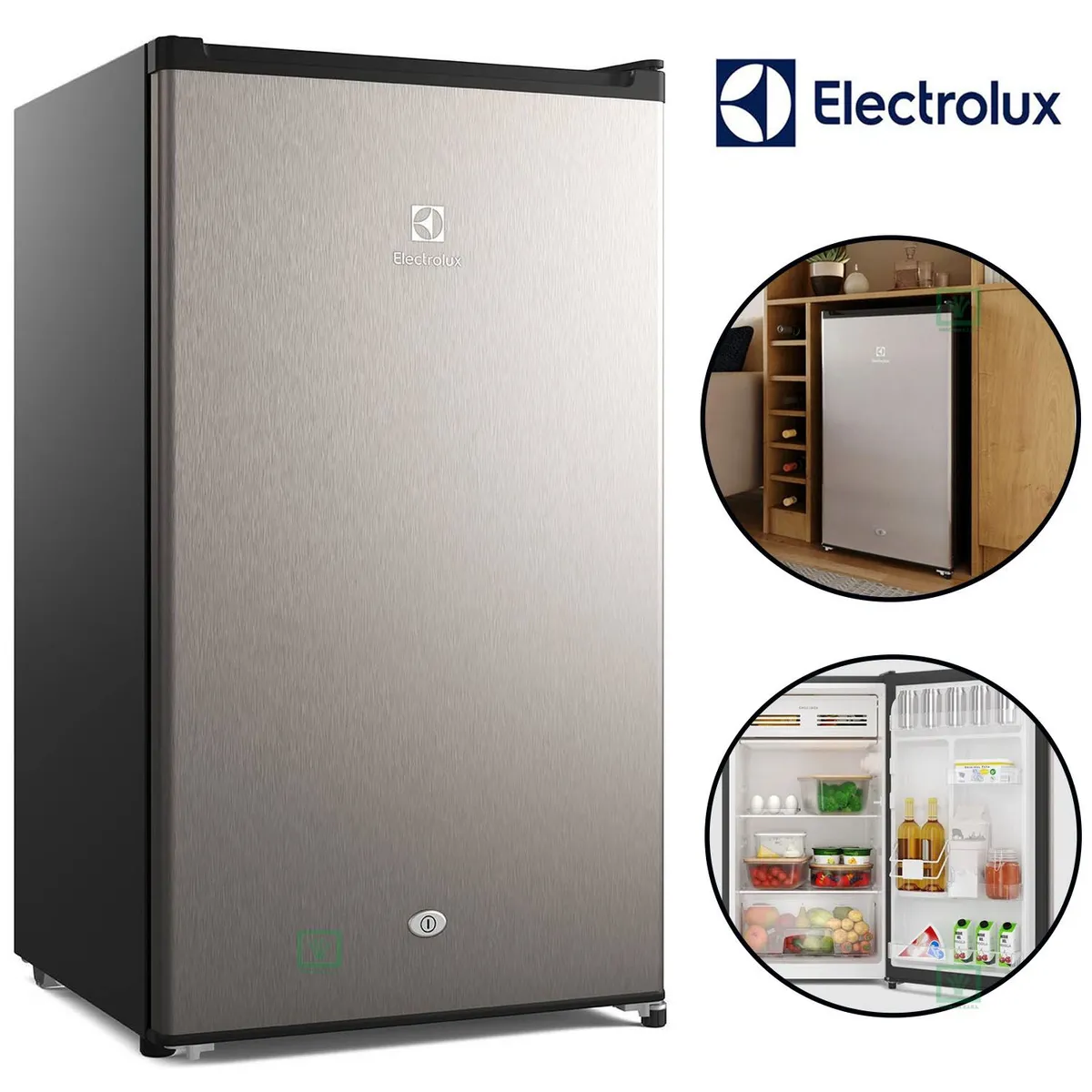 ELECTROLUX - Frigobar Electrolux 90L Premium Gris ERD090G2HWG