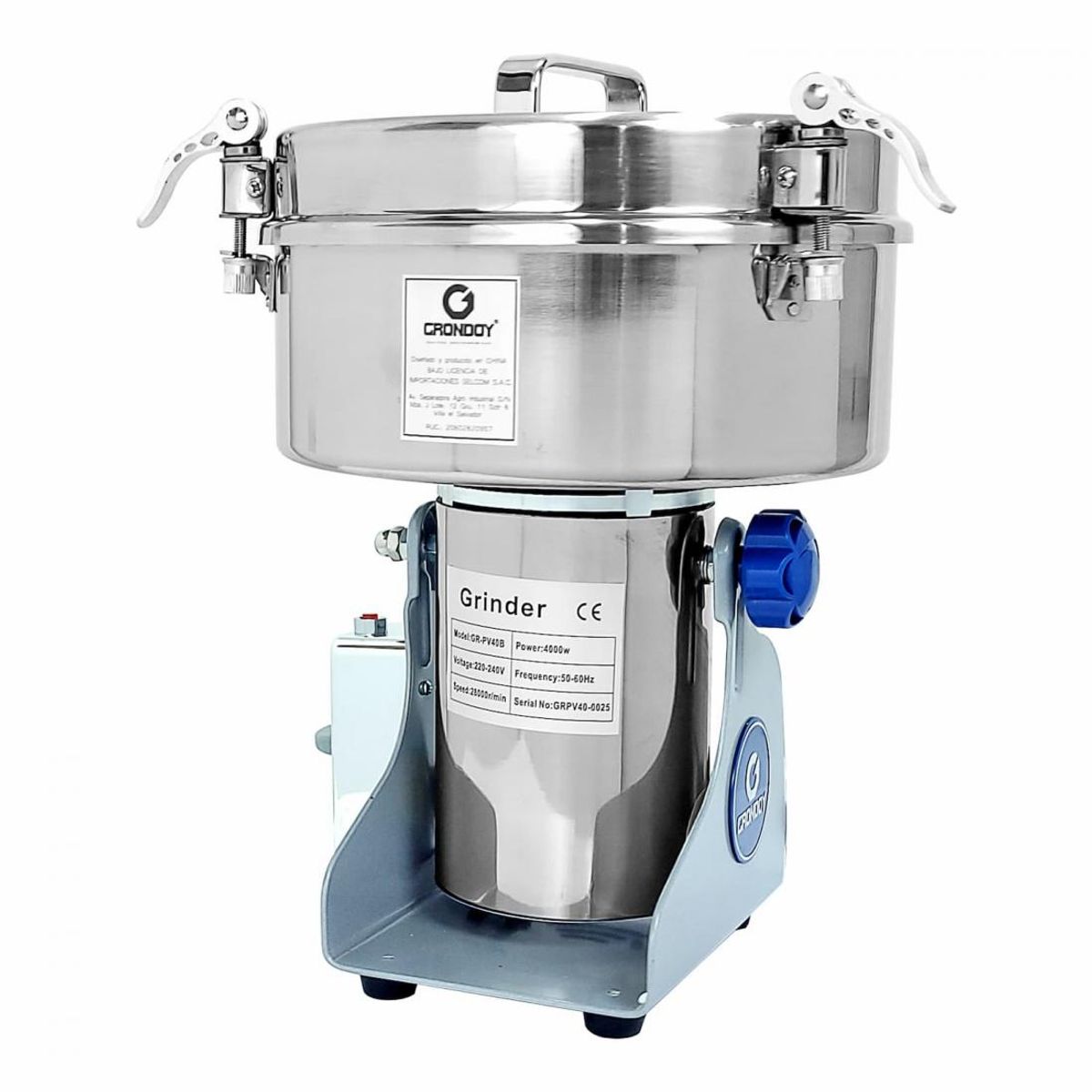 GRONDOY - Molino Pulverizador de 2 Kg GRONDOY