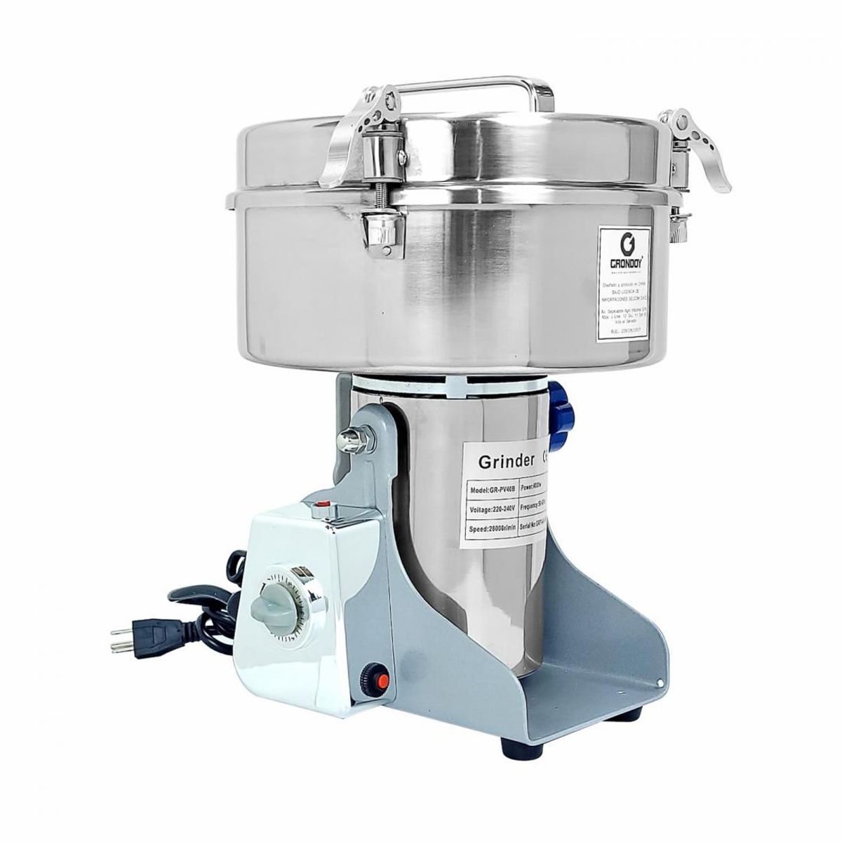 GRONDOY - Molino Pulverizador de 2 Kg GRONDOY