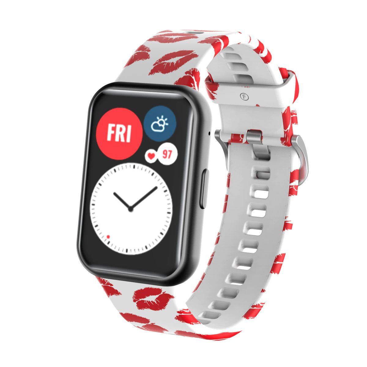 GENERICO - Correa Silicona Diseño para HUAWEI WATCH FIT - Beso