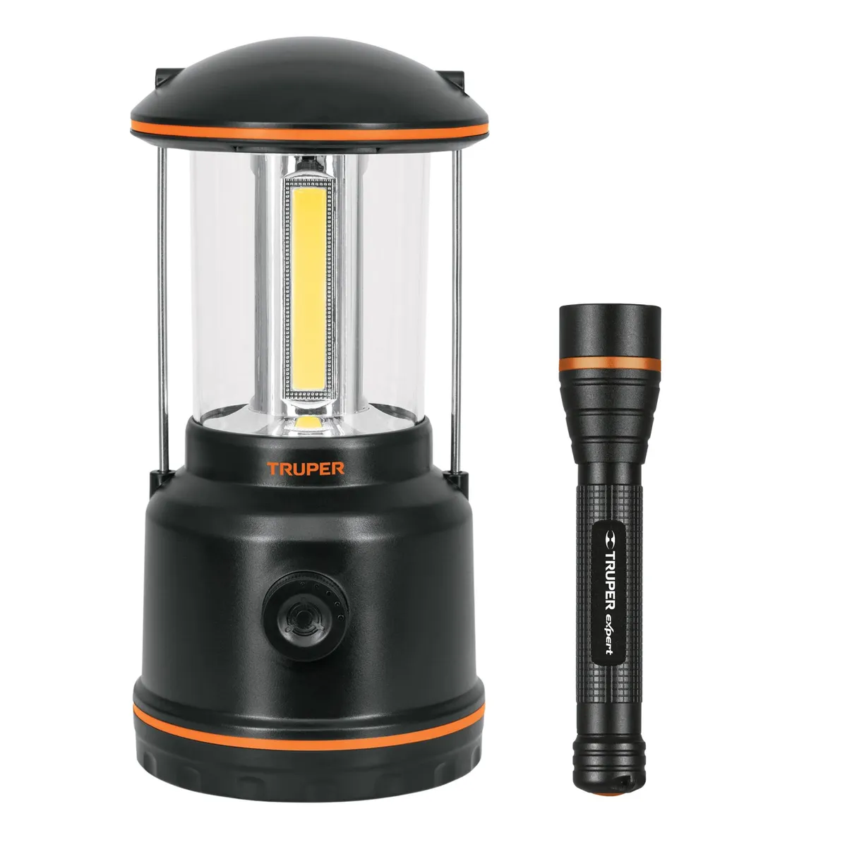 TRUPER - kit Lampara Linterna campamento led 600lm  Linterna de mano