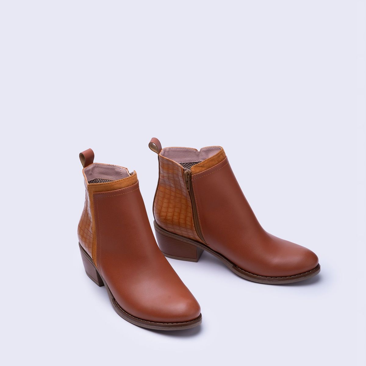 NEBULA - Botines Nesebar - Nebula - Camel Serpiente