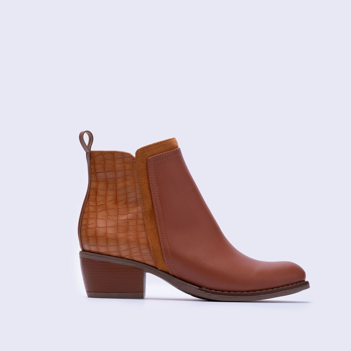 NEBULA - Botines Nesebar - Nebula - Camel Serpiente