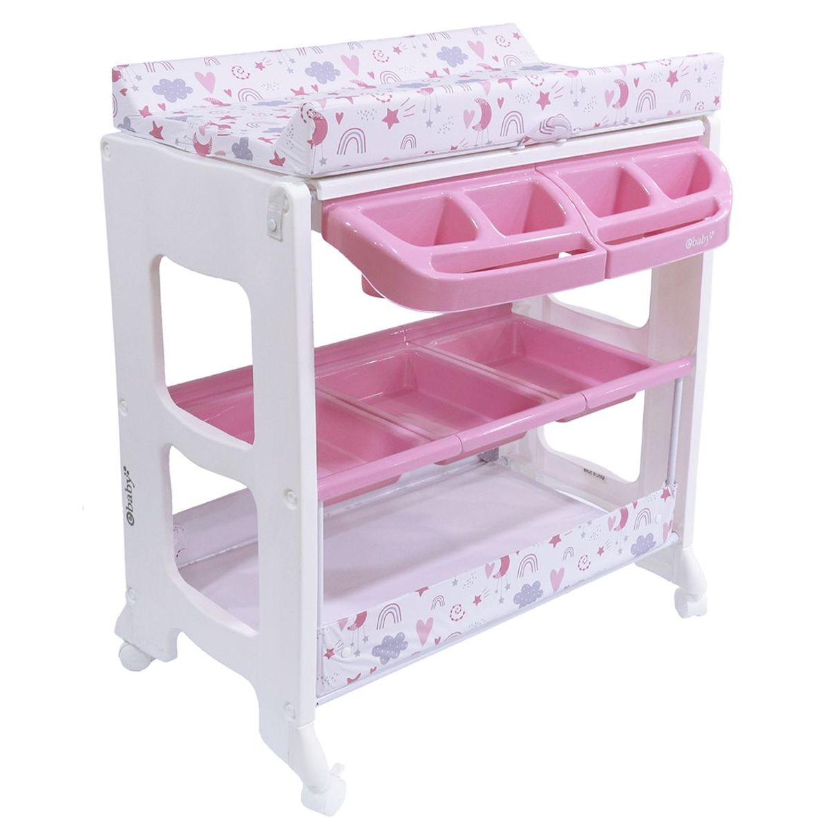 EBABY - Bañera Cambiador NATIEL 815-1 Rosado