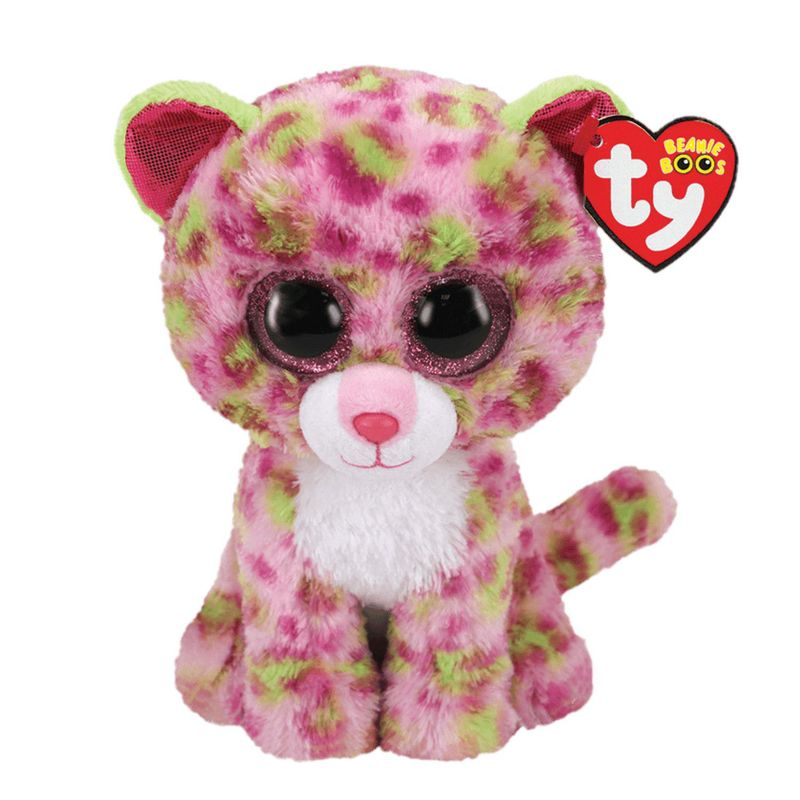 TY - PELUCHE TY BEANIE BOOS LAINEY LEOPARD ROSA REGULAR 36312