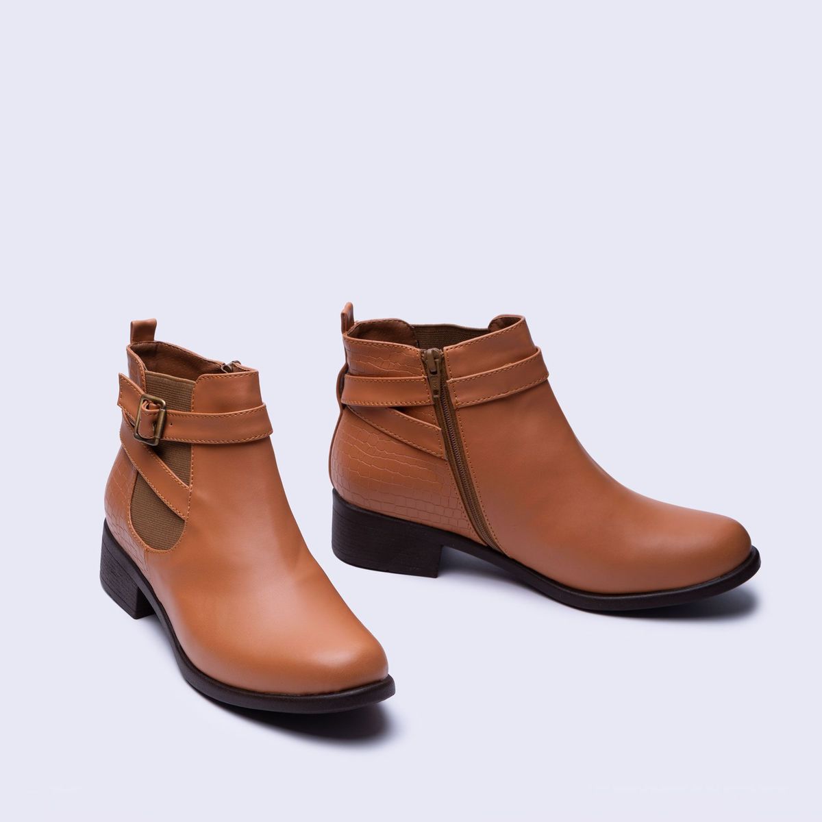 NEBULA - Botines Silven - Nebula - Camel Serpiente