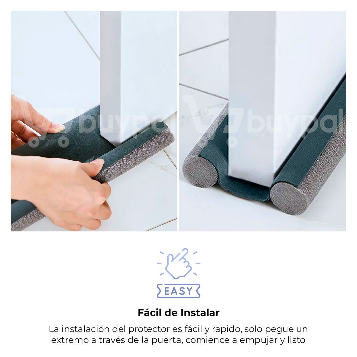 BUYPAL - Burletes para Puertas de Gomaespuma y EVA Aisla Calor y Frio