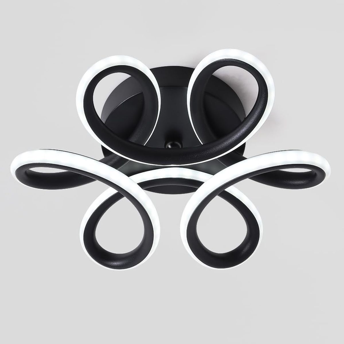 HOME NEAT - Lámparas de techo LED acrílica  22w 3 colores Negro