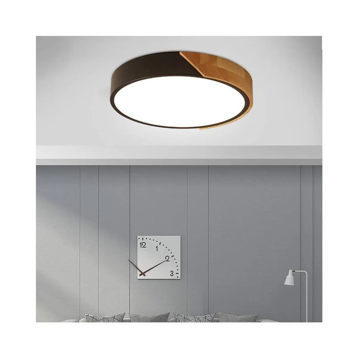 PUREPOWER - Moderna de madera de techo de led luces colgantes dormitorio lámparas